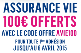 Assurance-Vie : 100€ offerts pour 300€ versés chez Boursorama banque ! Assurance-Vie : 100€ offerts pour 300€ versés chez Boursorama banque !