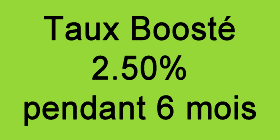 Epargne Fortuneo : Taux boosté de 2.50% applicable pendant 6 mois. Epargne Fortuneo : Taux boosté de 2.50% applicable pendant 6 mois.