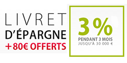 Livret épargne monabanq. à 3% derniers jours pour profiter des 80€ !