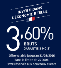 Dernières heures pour bénéficier du taux boosté de 3.60% sur le livret DISTINGO ! Dernières heures pour bénéficier du taux boosté de 3.60% sur le livret DISTINGO !