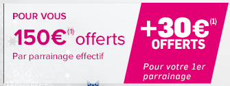Parrainage bancaire Noël 2016 : Boursorama vous offre 180€ pour votre premier parrainage Parrainage bancaire Noël 2016 : Boursorama vous offre 180€ pour votre premier parrainage