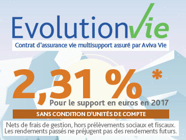 Assurance Vie Évolution Vie : 2.31% sur 2017, offre multi-bonus 2018 Assurance Vie Évolution Vie : 2.31% sur 2017, offre multi-bonus 2018