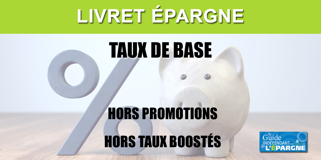 Comparatif des taux de base des livrets épargne Comparatif des taux de base des livrets épargne