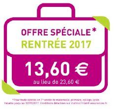 Assurance scolaire : c'est déjà la rentrée 2017-2018 pour la MATMUT ! Assurance scolaire : c'est déjà la rentrée 2017-2018 pour la MATMUT !