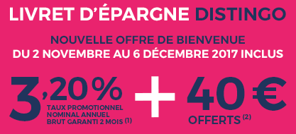 Livret épargne à 3.20% + 40€ offerts, encore 2 jours seulement pour en profiter !