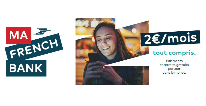 #MaFrenchBank : nouvelle offre bancaire mobile all inclusive pour 2€ par mois, disponible le 22 juillet 2019 #MaFrenchBank : nouvelle offre bancaire mobile all inclusive pour 2€ par mois, disponible le 22 juillet 2019