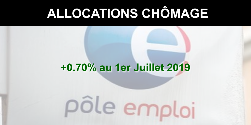 Allocations chômage : légère hausse de +0.70% au 1er juillet 2019 Allocations chômage : légère hausse de +0.70% au 1er juillet 2019