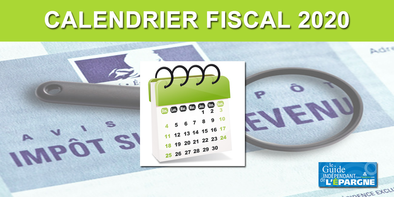 Calendrier fiscal 2020 Calendrier fiscal 2020