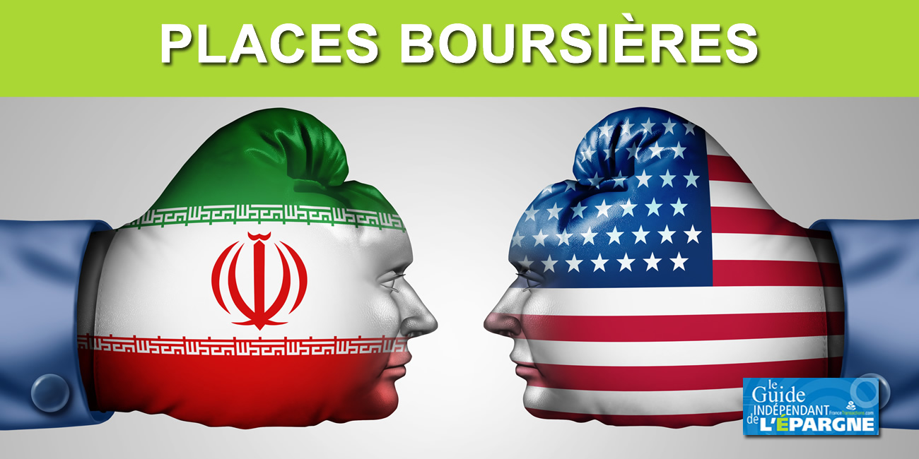 Mardi 7 janvier 2020 (clôture) : les places financières attendent d'en savoir plus sur la crise au Moyen-Orient, le CAC 40 stagne (-0,02%) CAC40