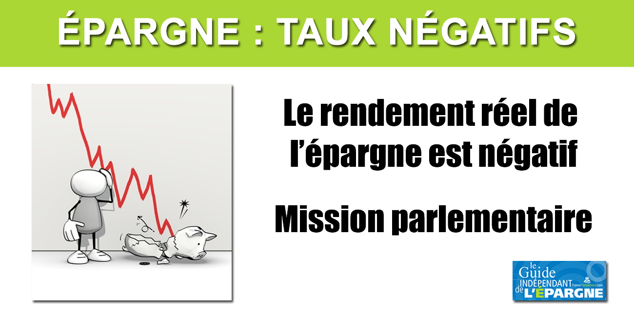 Épargne : une mission parlementaire lancée afin d'étudier les impacts des rendements réels négatifs Épargne : une mission parlementaire lancée afin d'étudier les impacts des rendements réels négatifs