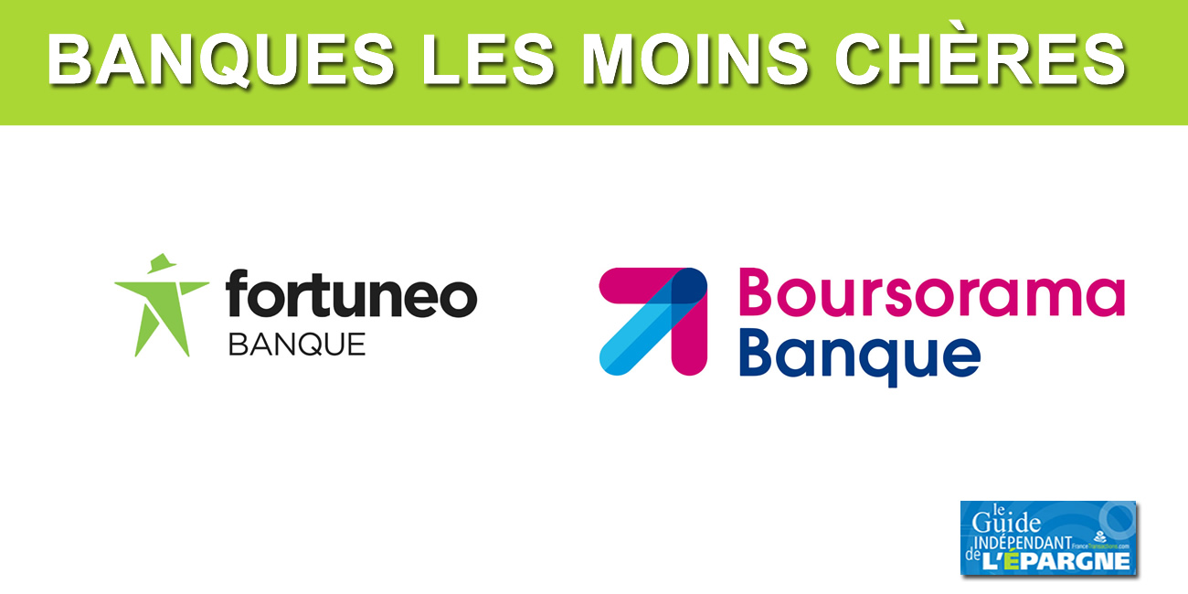 Fortuneo et Boursorama : toujours les banques les moins chères en 2020 pour les cadres moyens (2.000€ revenus nets mensuels) Fortuneo et Boursorama : toujours les banques les moins chères en 2020 pour les cadres moyens (2.000€ revenus nets mensuels)
