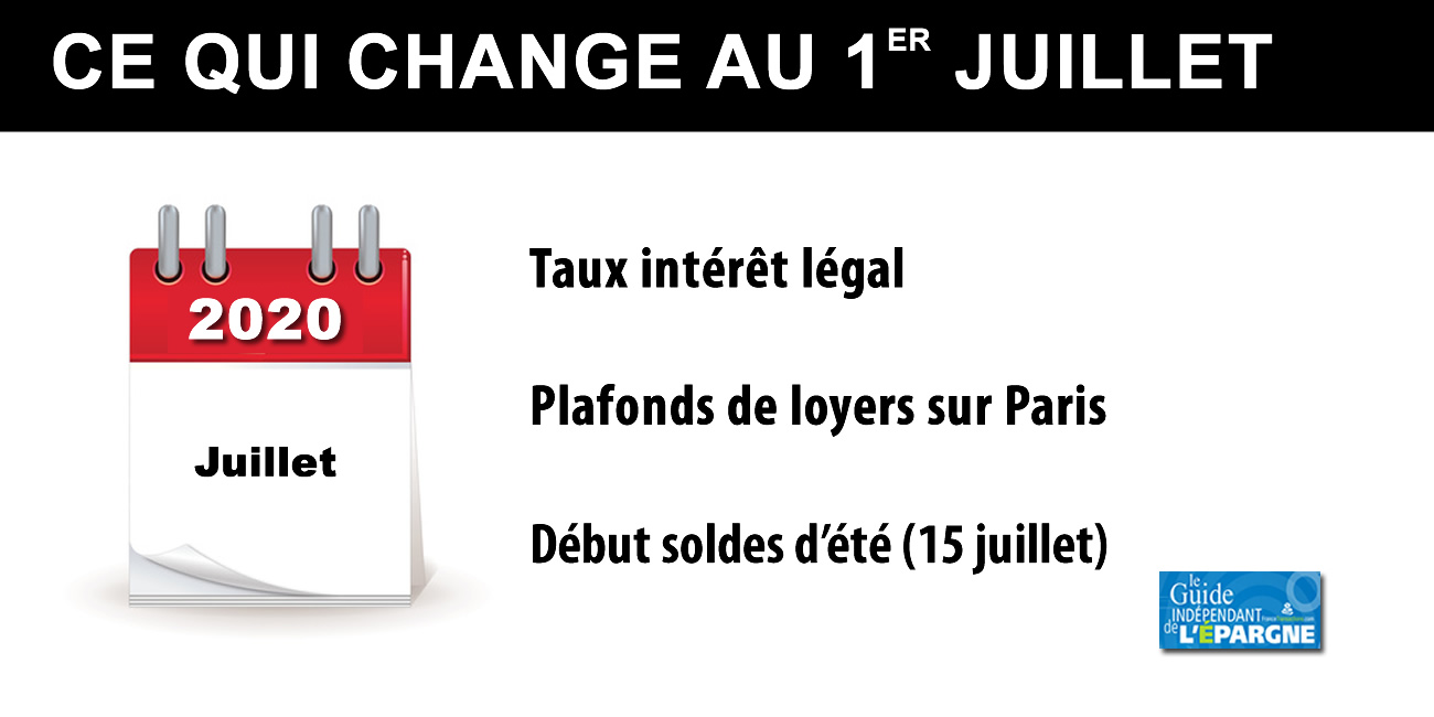1er juillet 2020 : ce qui change pour votre argent 1er juillet 2020 : ce qui change pour votre argent