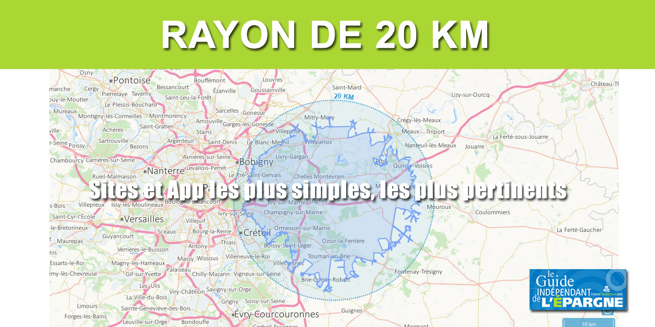 Calculer un rayon de 10km autour de chez soi : ‍ ‍ ‍ Actualités socio