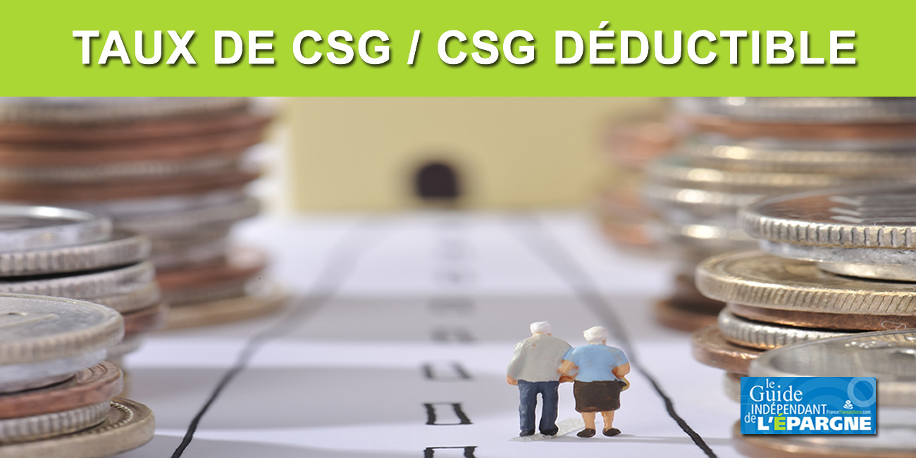 Taux de CSG / CSG déductible