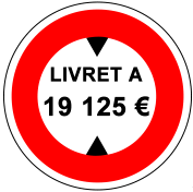 Nouveau plafond des versements du livret A : 19 125 € au 15 septembre 2012