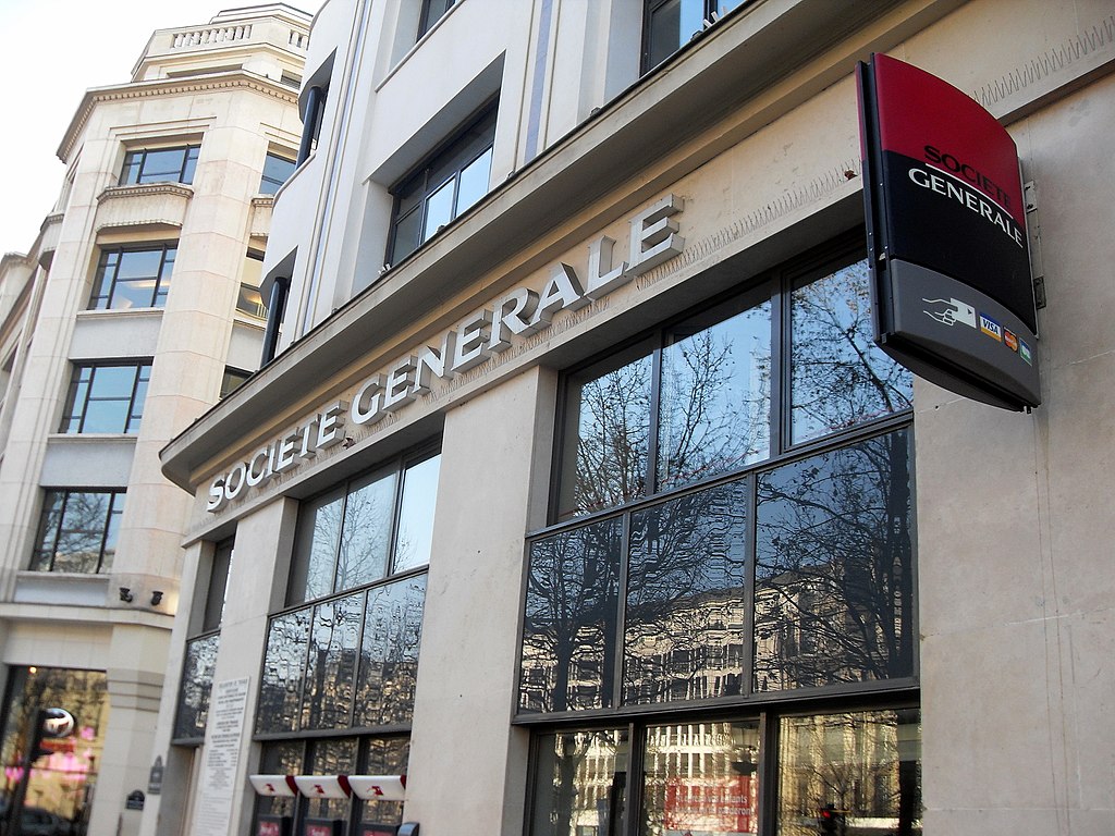 Agence de la Société Générale sur les Champs-Elysées à Paris