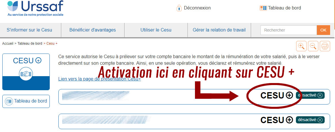 Cesu Avance Imm Diate Cr Dit Imp T Il Faut L Activer Pour Pouvoir En B N Ficier