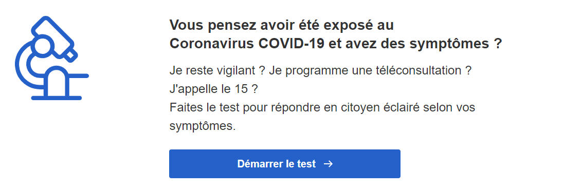 Covid-19 : le test en ligne pour savoir si vous devez appeler le 15, ou pas