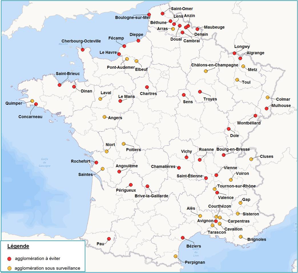 Carte pinel des villes à éviter pour un investissement immobilier locatif