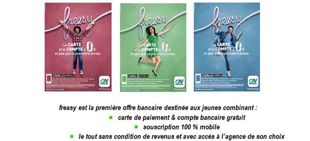 Freasy : la nouvelle offre bancaire du Crédit Agricole pour les jeunes