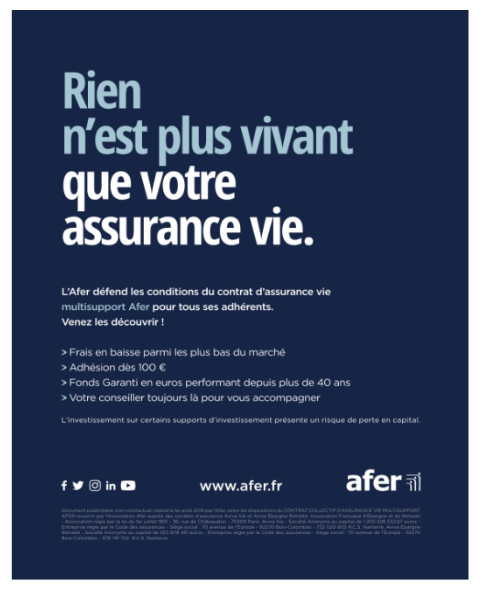 Campagne de communication AFER Septembre 2019