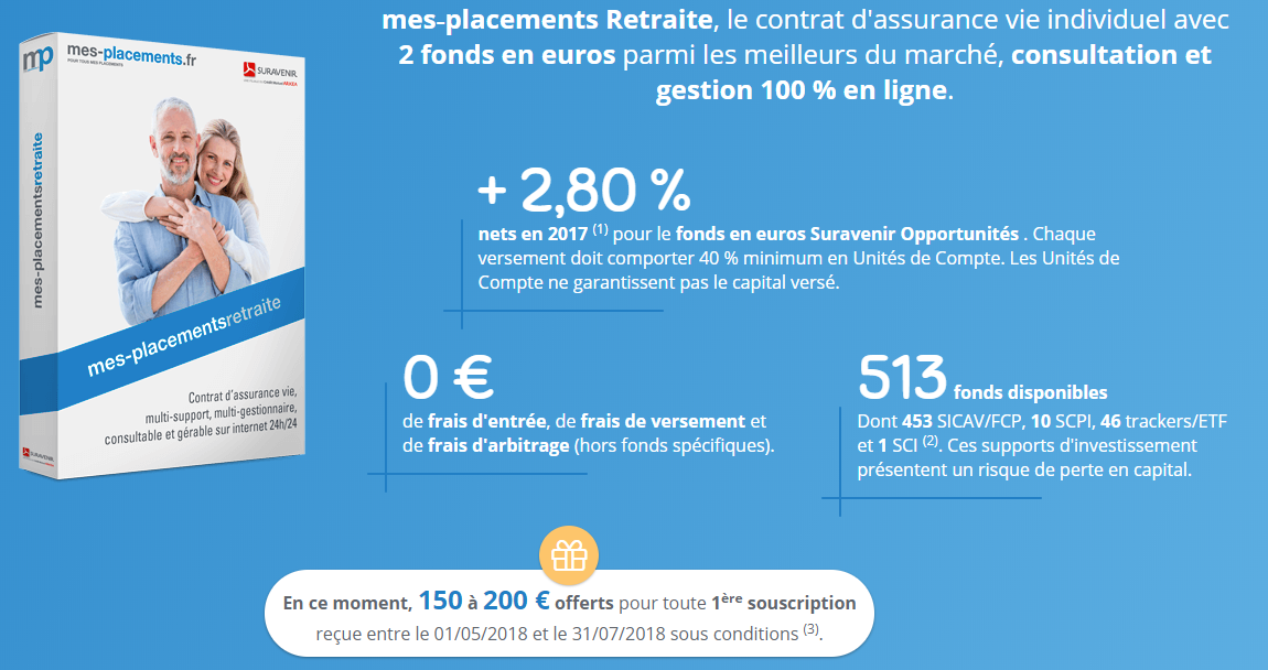 Présentation du contrat d’assurance-vie Mes-Placements Retraite