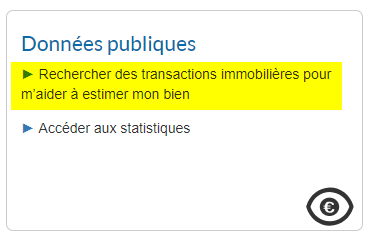 Accès à Patrim via votre espace contribuable en mode identifié