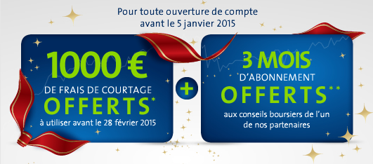 1.000€ et 3 mois de conseils boursiers offerts chez Binck !