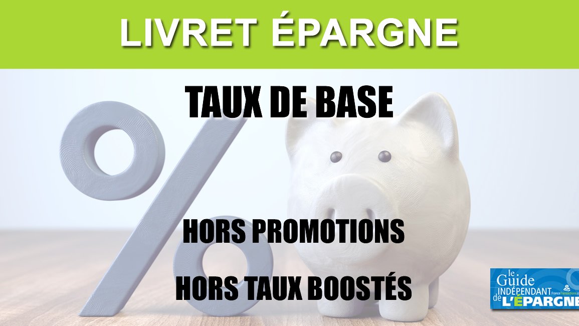 Comparatif des taux de base des livrets épargne Comparatif des taux de base des livrets épargne