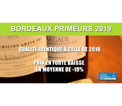 Vins : Bordeaux primeurs 2019, une chute des prix allant de -1% à -31%, pour une qualité identique à celle de 2018