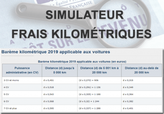 frais réels impots 2020 kilomètres