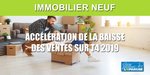 Immobilier dans le neuf : les ventes d'appartements en forte baisse (-3.30%) en 2019