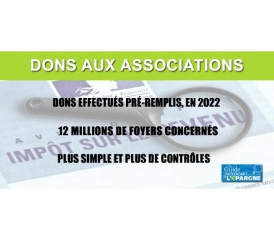 Impôts : vos dons aux associations pré-remplis sur votre déclaration de revenus en 2022