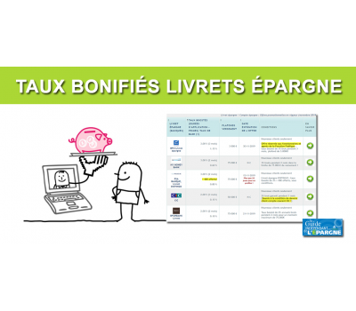 Taux boostés des Livrets Epargne Février 2020