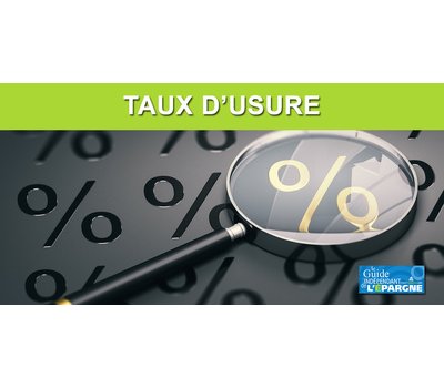 Taux d'usure applicables du 1er juillet au 30 septembre 2020